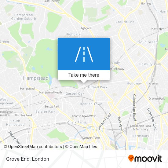 Grove End map