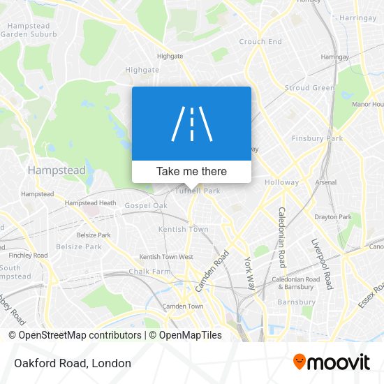 Oakford Road map