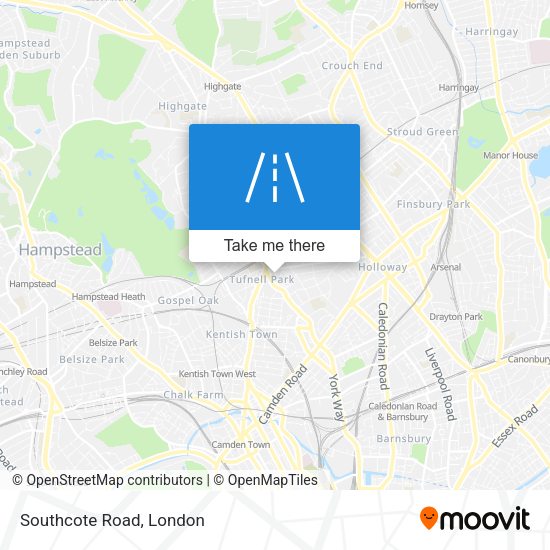 Southcote Road map