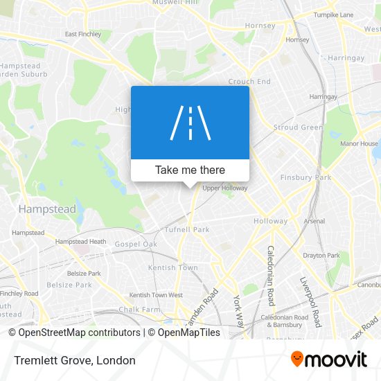 Tremlett Grove map