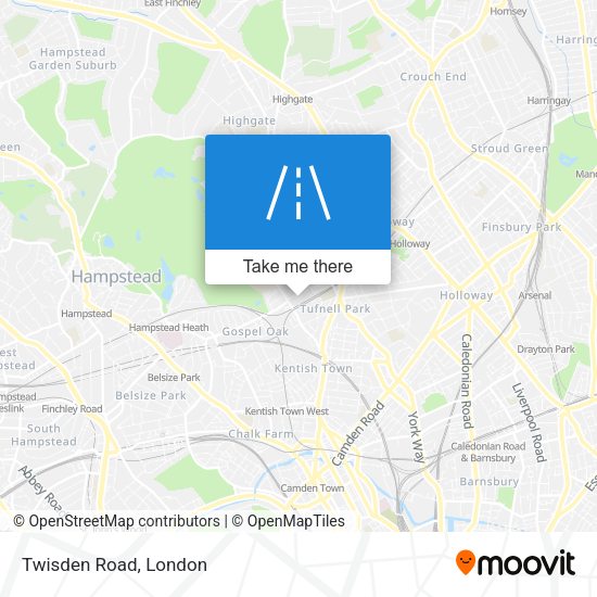 Twisden Road map