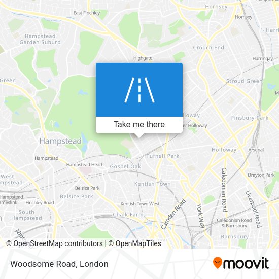 Woodsome Road map