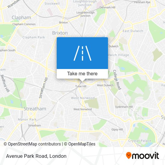 Avenue Park Road map