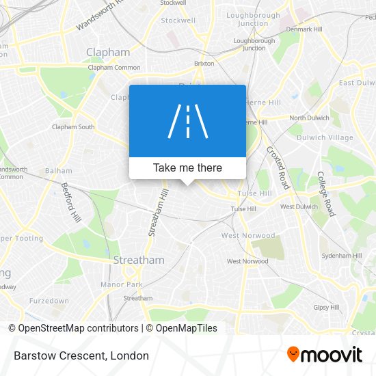 Barstow Crescent map