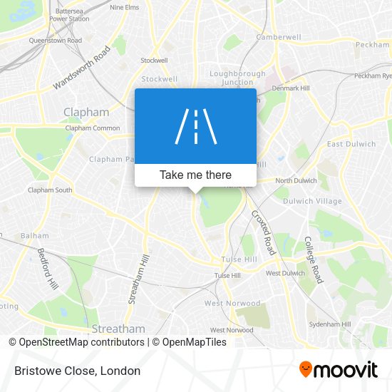 Bristowe Close map