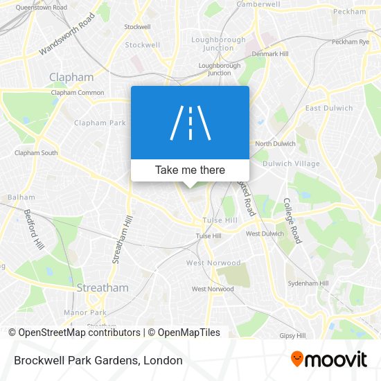 Brockwell Park Gardens map