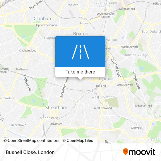 Bushell Close map