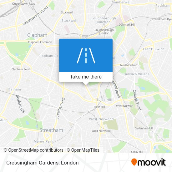 Cressingham Gardens map