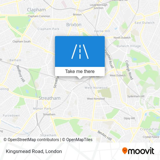 Kingsmead Road map