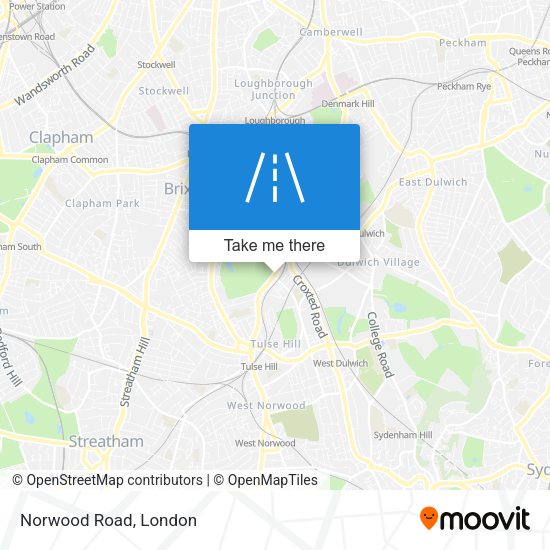 Norwood Road map