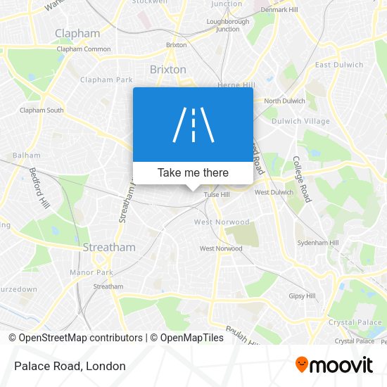 Palace Road map