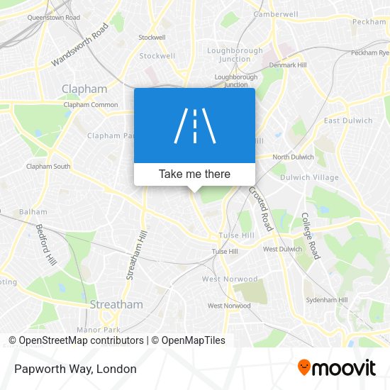 Papworth Way map