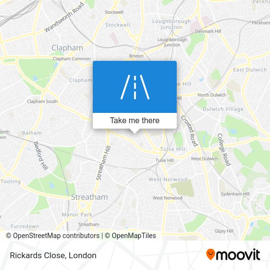 Rickards Close map