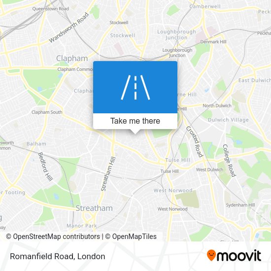 Romanfield Road map