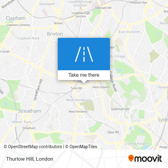 Thurlow Hill map