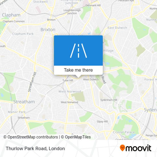Thurlow Park Road map