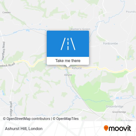 Ashurst Hill map