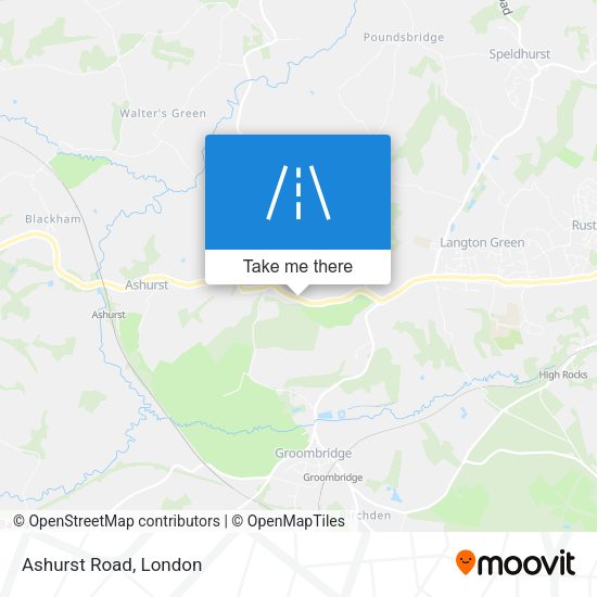 Ashurst Road map
