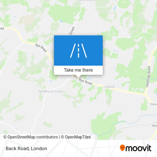 Back Road map