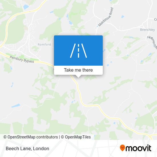 Beech Lane map