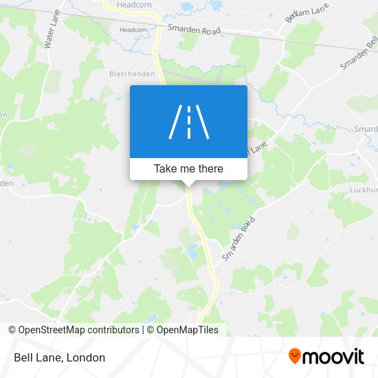 Bell Lane map
