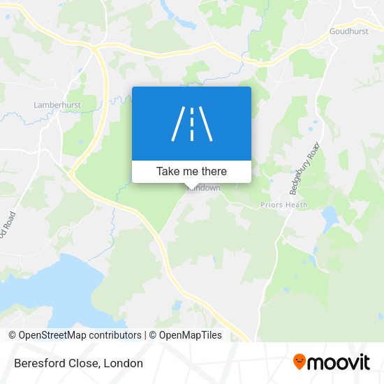 Beresford Close map