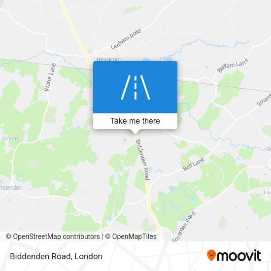 Biddenden Road map