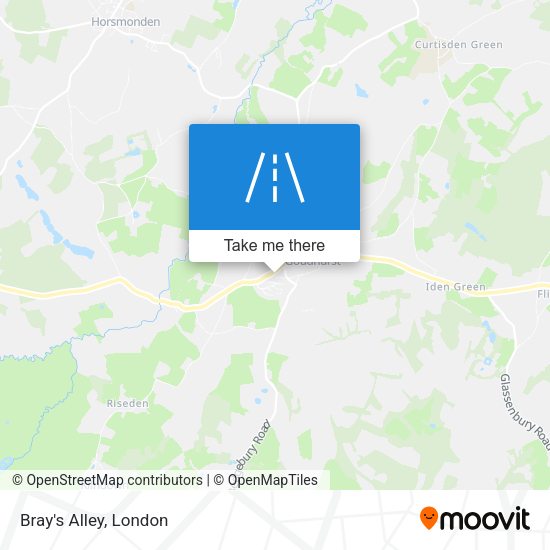 Bray's Alley map
