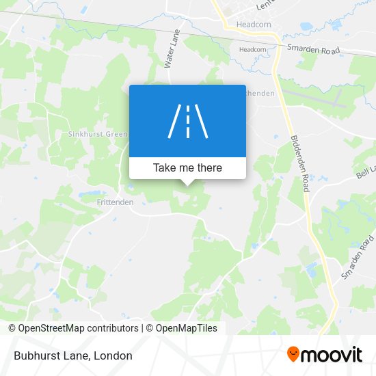 Bubhurst Lane map