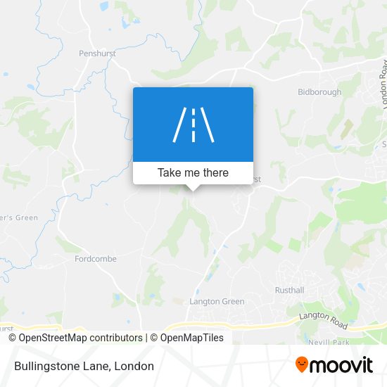Bullingstone Lane map