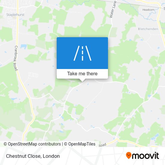 Chestnut Close map