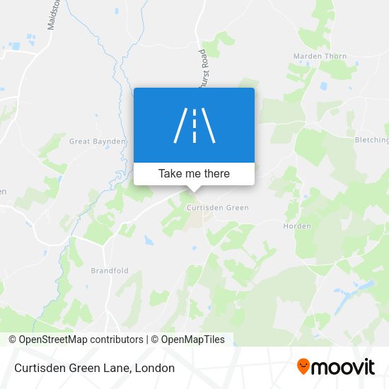 Curtisden Green Lane map