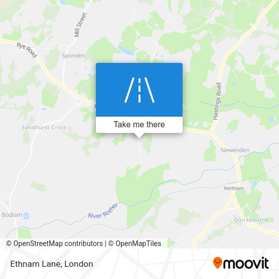 Ethnam Lane map