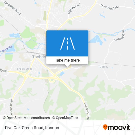 Five Oak Green Road map