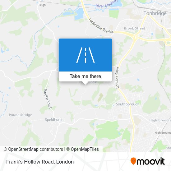 Frank's Hollow Road map