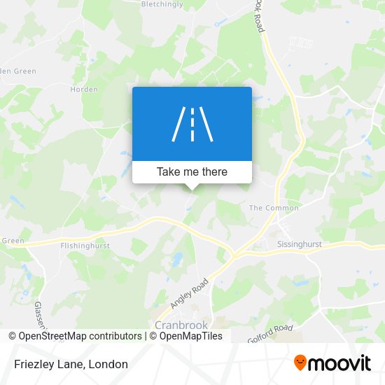 Friezley Lane map