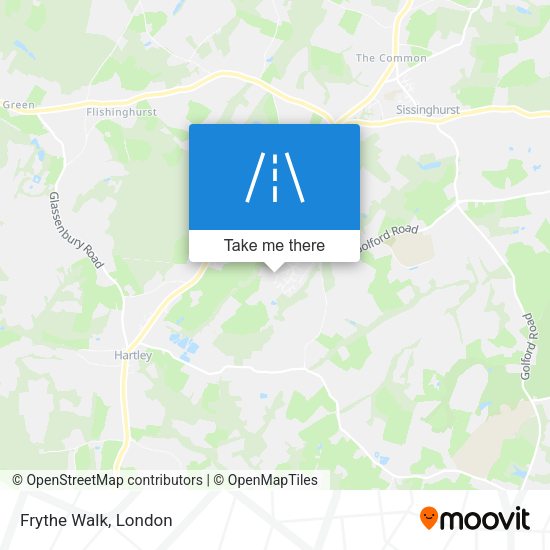 Frythe Walk map