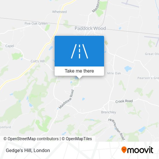 Gedge's Hill map