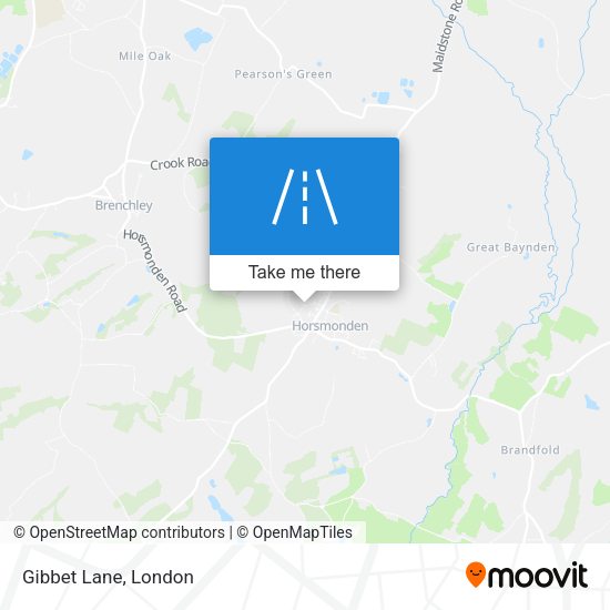 Gibbet Lane map