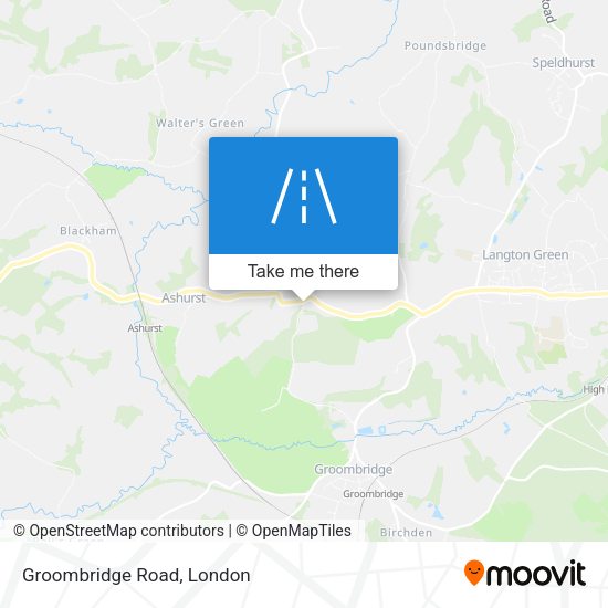 Groombridge Road map