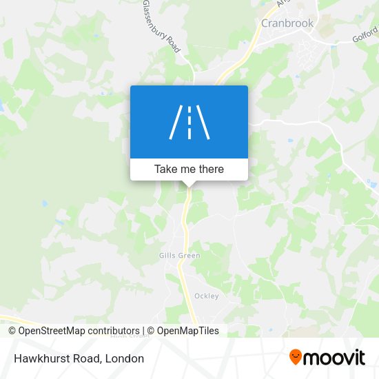 Hawkhurst Road map