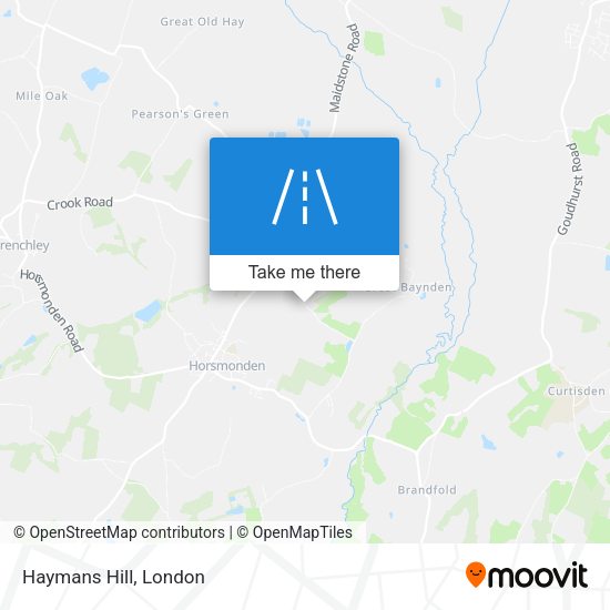 Haymans Hill map