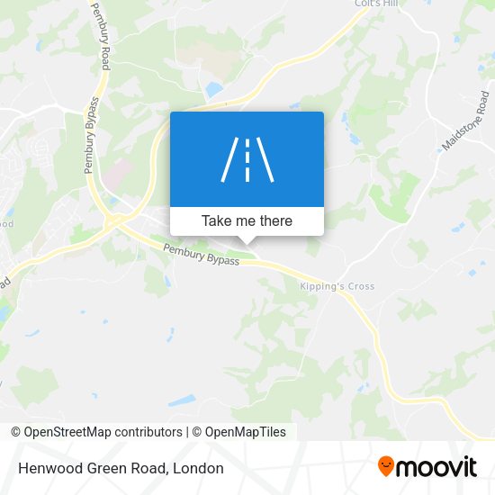Henwood Green Road map