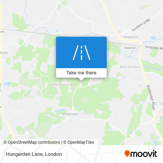 Hungerden Lane map