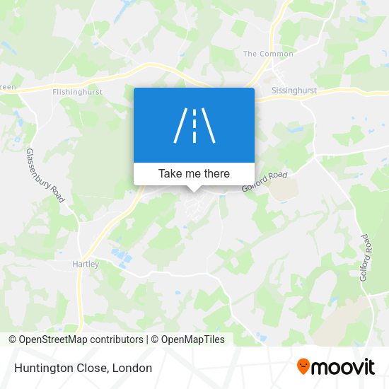 Huntington Close map