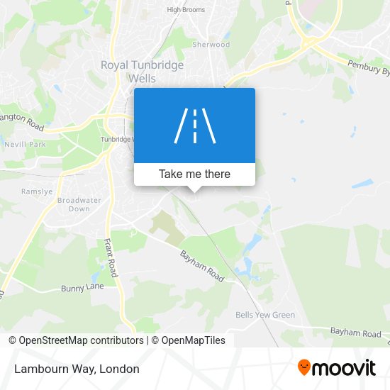 Lambourn Way map