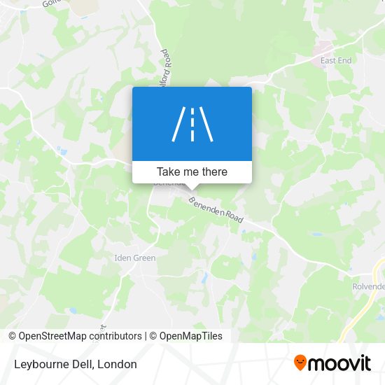 Leybourne Dell map