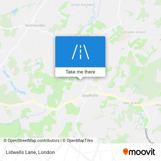 Lidwells Lane map