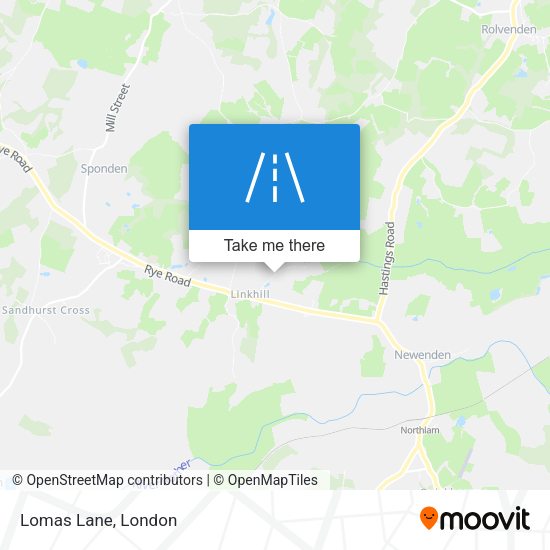 Lomas Lane map