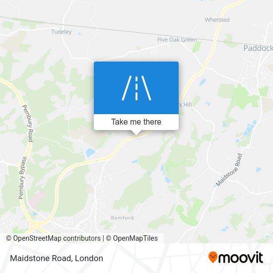 Maidstone Road map